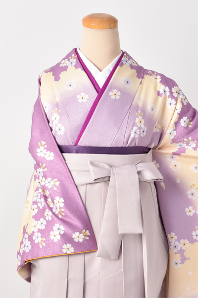 卒業袴[薄紫地に桜]