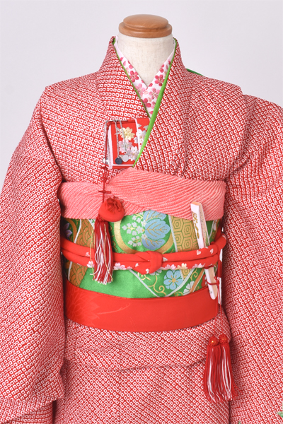 七歳祝着【絞り・刺繍】