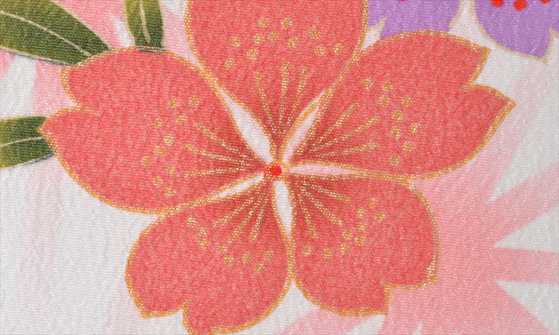 卒業袴（白・花）