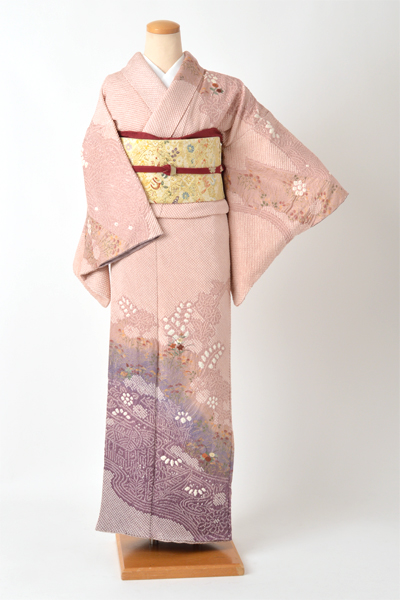 訪問着[梅色総絞り・Ｓサイズ]