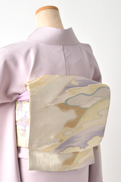 訪問着[ラベンダー・宝尽くし]