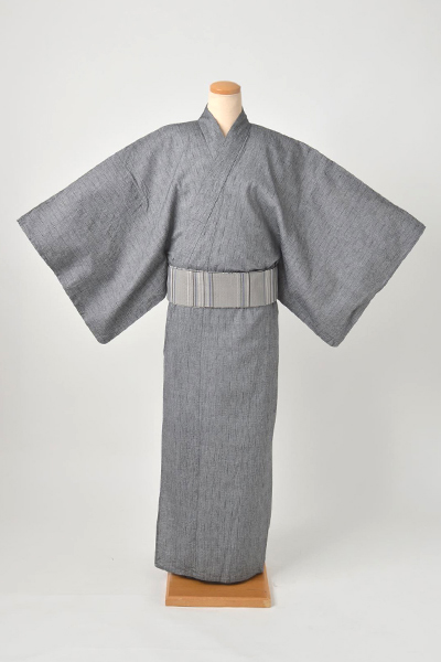 浴衣[170-180cm]（グレー地）
