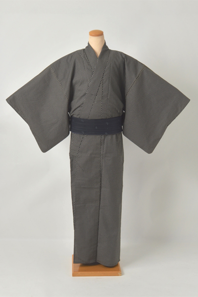 浴衣［173-177cm］黒地に幾何学模様