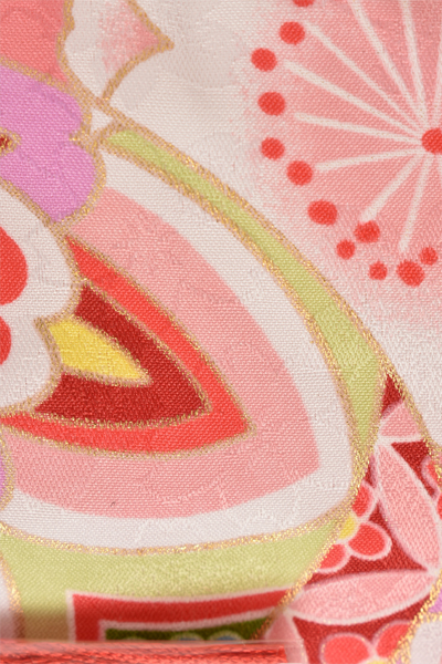 1歳被布セット［赤・桜］