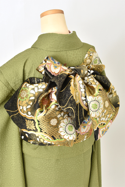 振袖[抹茶・無地花紋]