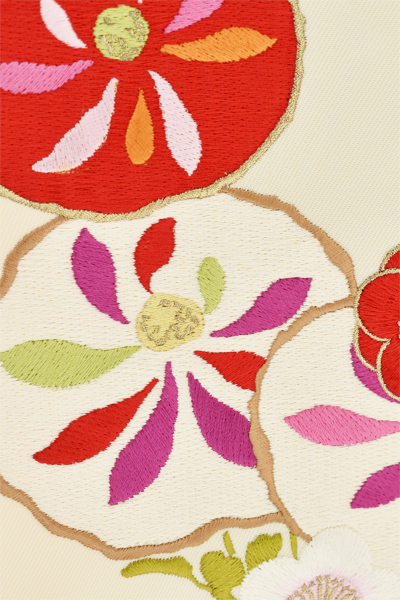 卒業袴[振袖・黒白ぼたん]