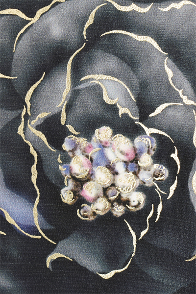 卒業袴[振袖・紅一点ライトグレー]