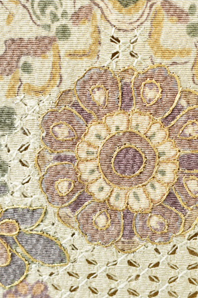 訪問着[梔子・ペルシャ風文様]