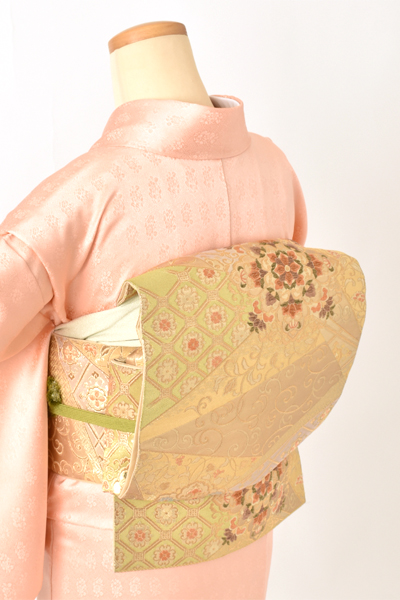 訪問着[サーモンピンク・橘]