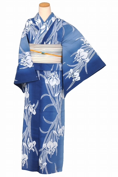 ゆかた(藍色・菖蒲)