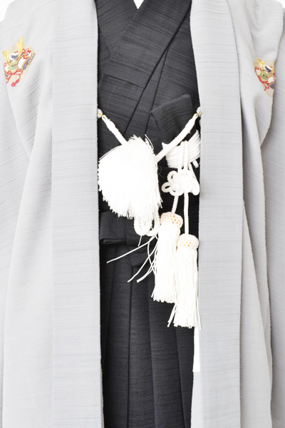 5歳祝着[灰色・無地]