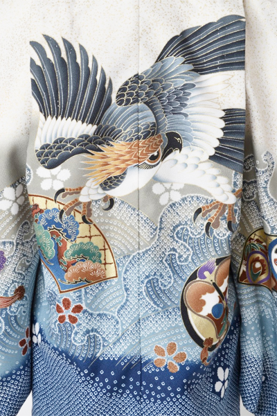 5歳祝着[白色・鷹]