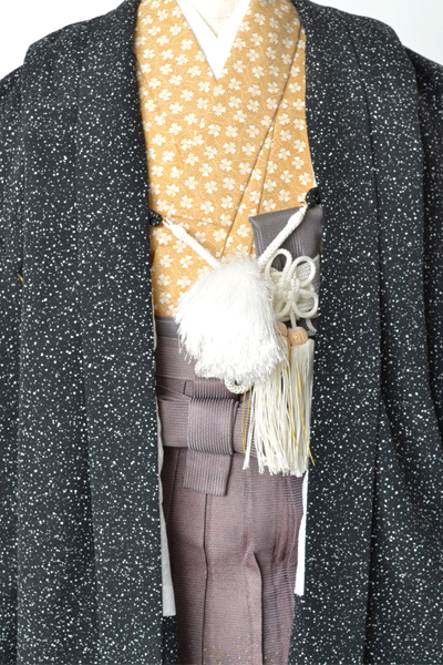 5歳祝着[黒色・鮫小紋]