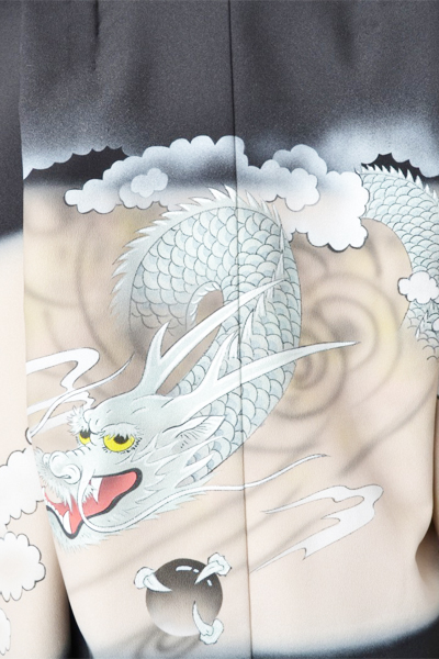 5歳祝着[黒色・龍]