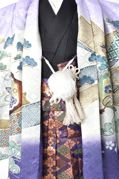 5歳祝着[薄紫色・鷹]