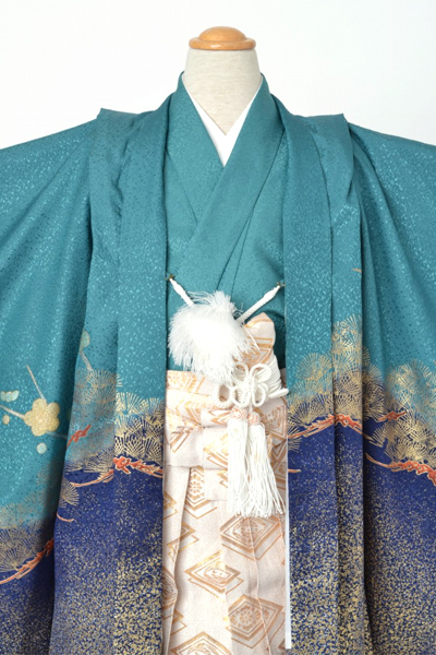 5歳祝着[青色・鷹]