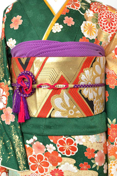 振袖[緑・菊・毬]