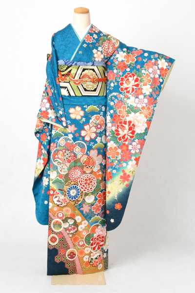 振袖[青・花・毬]