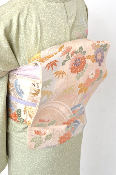 訪問着[若菜色・花]