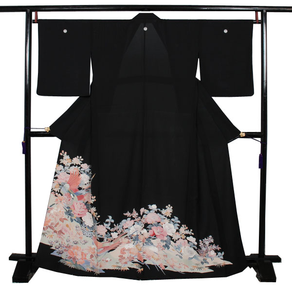 絽留袖(ぼたん・菊・鳳凰)