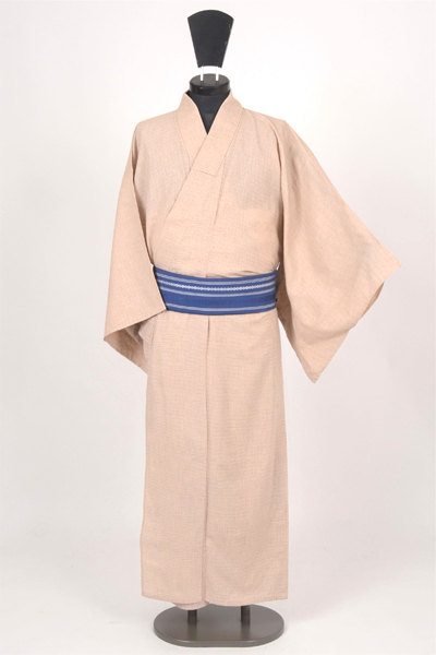 浴衣［162〜172ｃｍ］(肌色に十字絣模様)