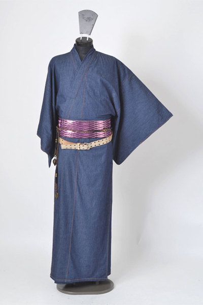 浴衣［170cm〜178cm］（藍色のデニム）