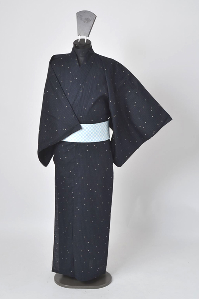 浴衣［160cm〜170cm］(黒地の抽象模様)