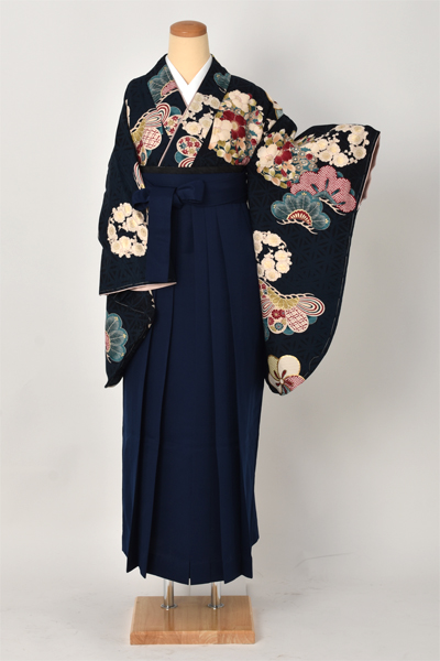 卒業袴[紅一点・花輪]