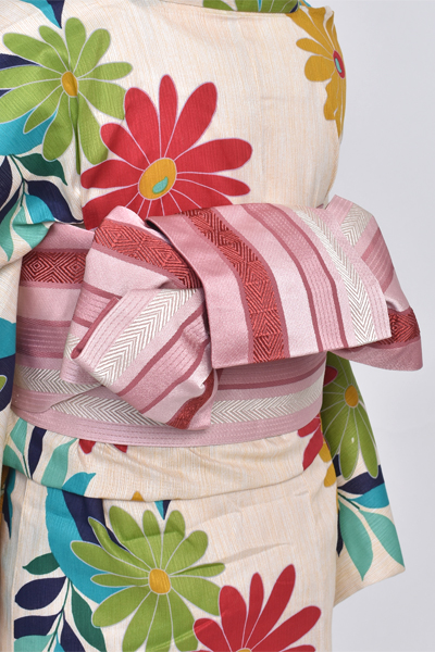 浴衣(「花子倶楽部」麻混×マーガレット